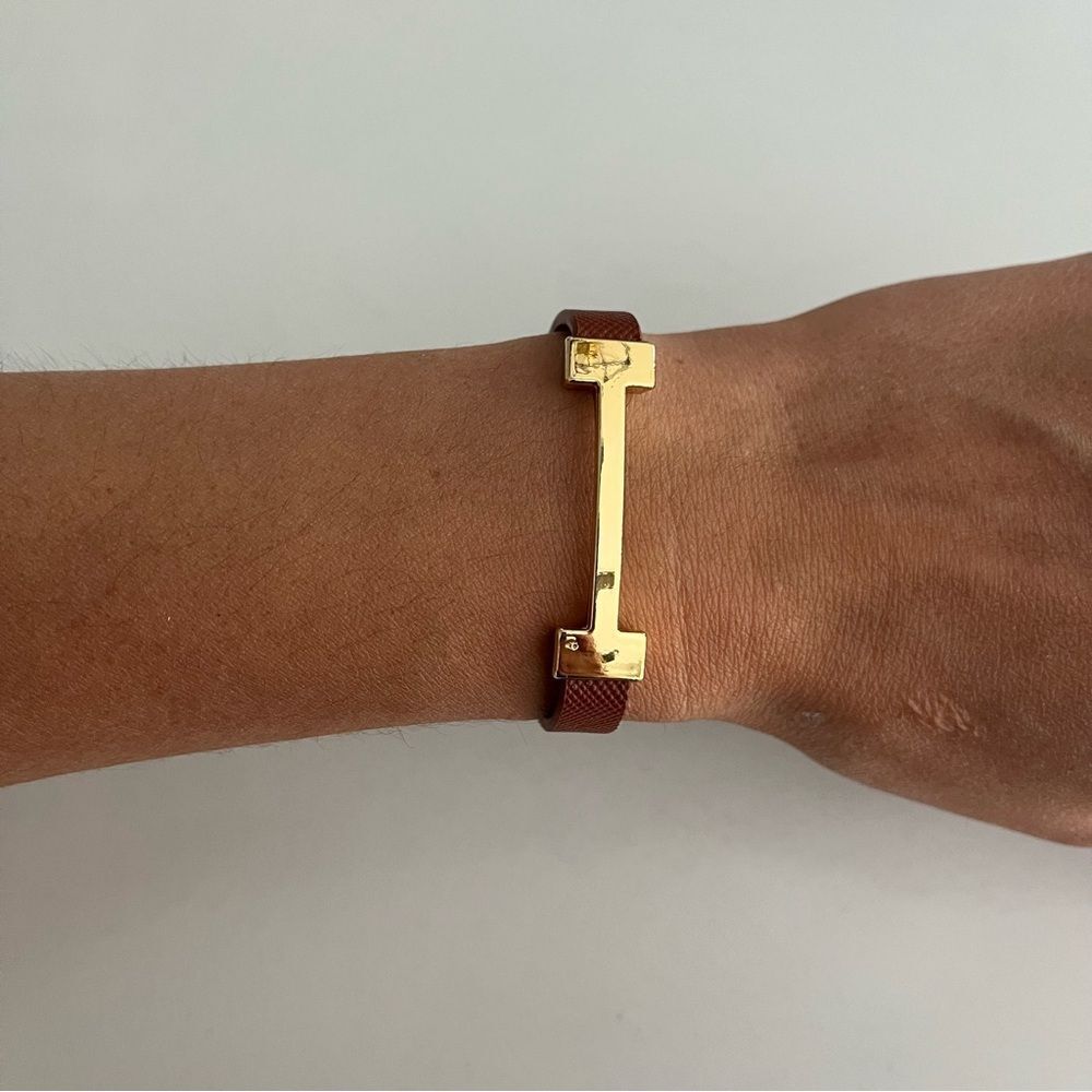 Gold and Brown Women's Bracelet - Picture 5 of 6